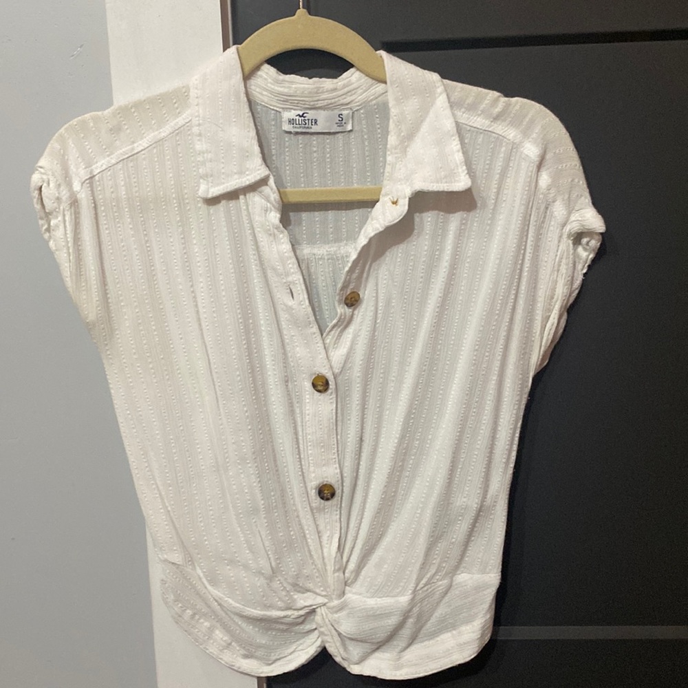 White button down